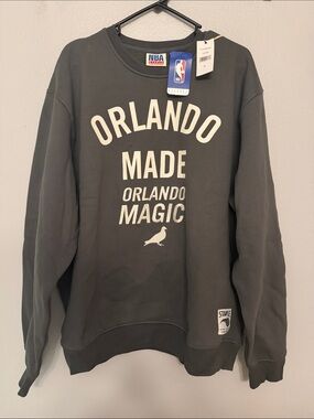 NBA 🆕 Orlando Made Crewneck Sweatshirt - Charcoal Gray with White Print